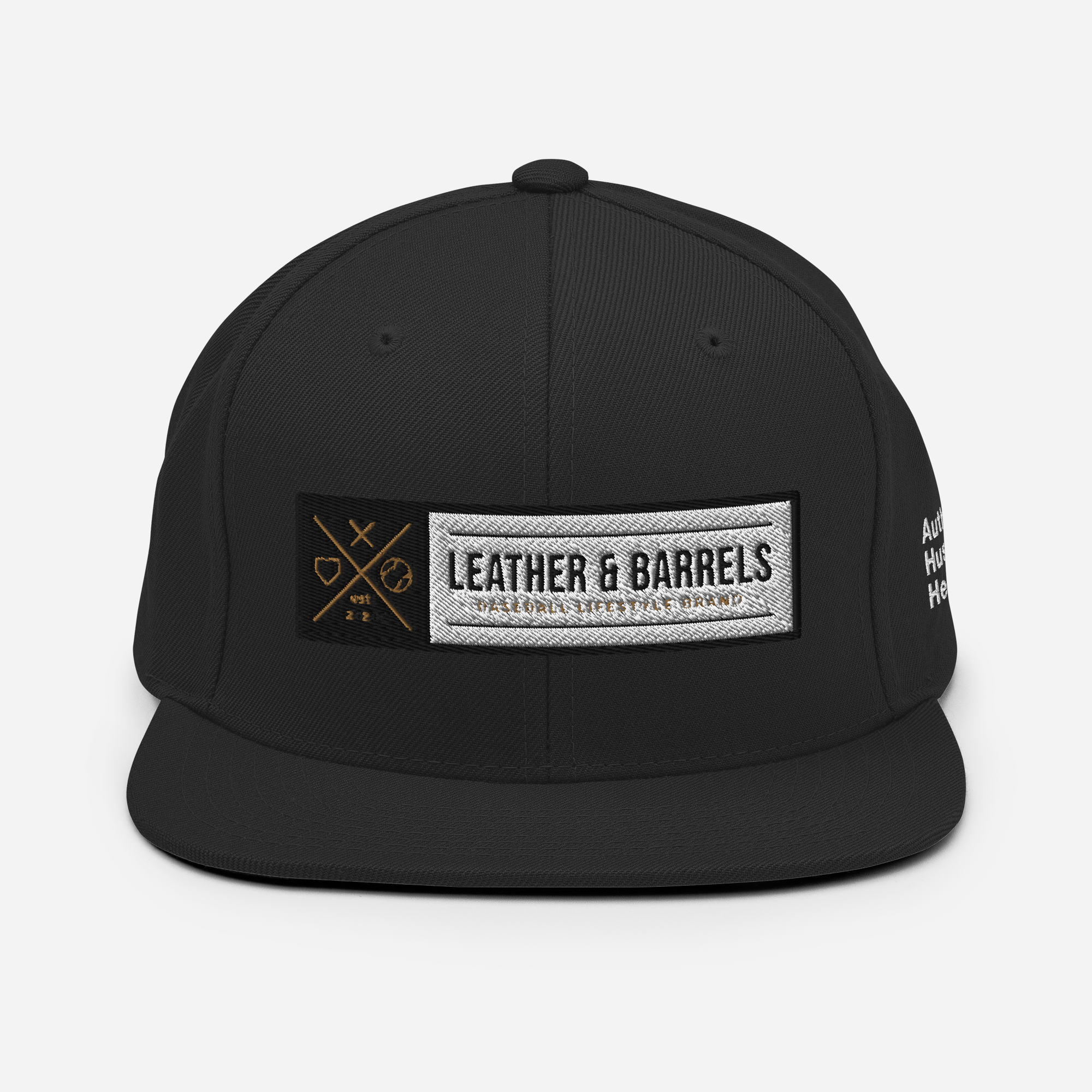 Leather and Barrels - Snapback Hat