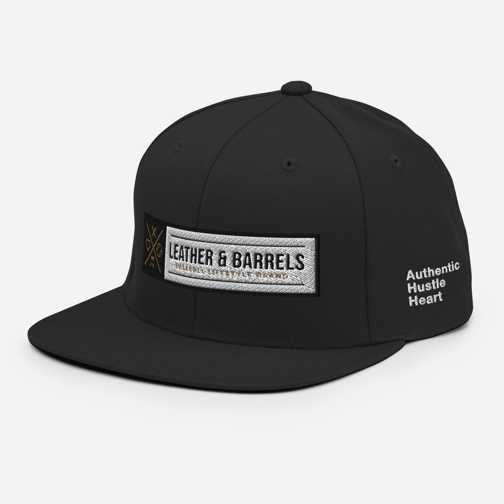Leather and Barrels - Snapback Hat