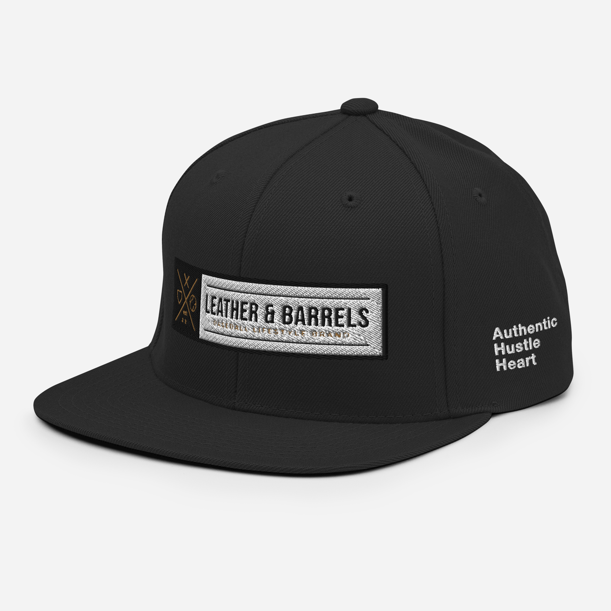 Leather and Barrels - Snapback Hat