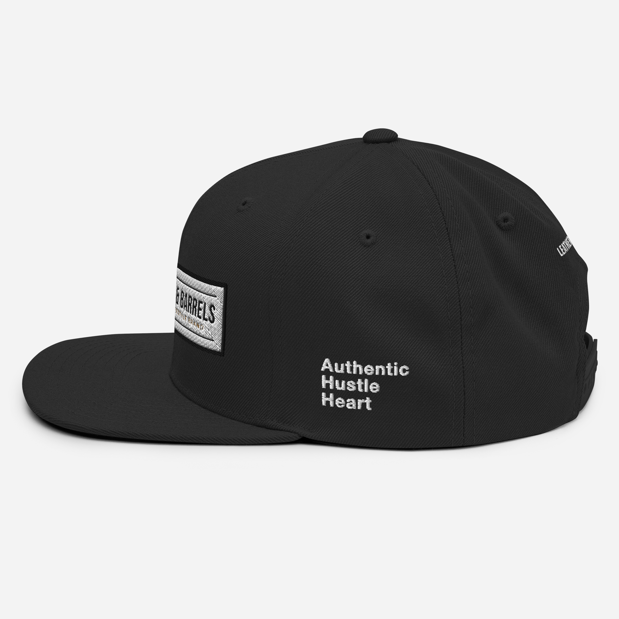 Leather and Barrels - Snapback Hat