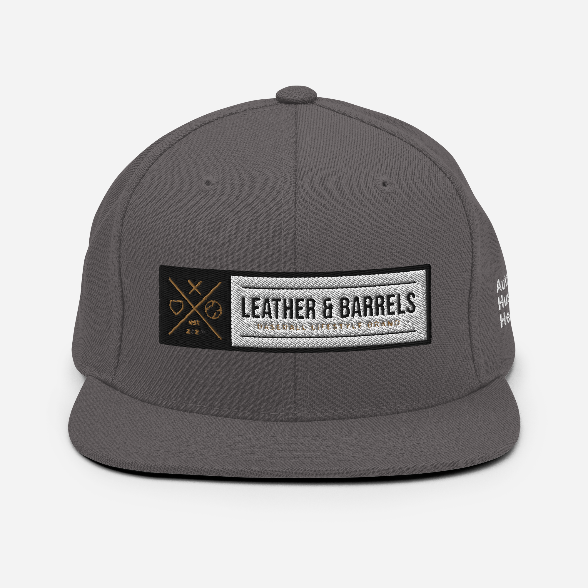 Leather and Barrels - Snapback Hat