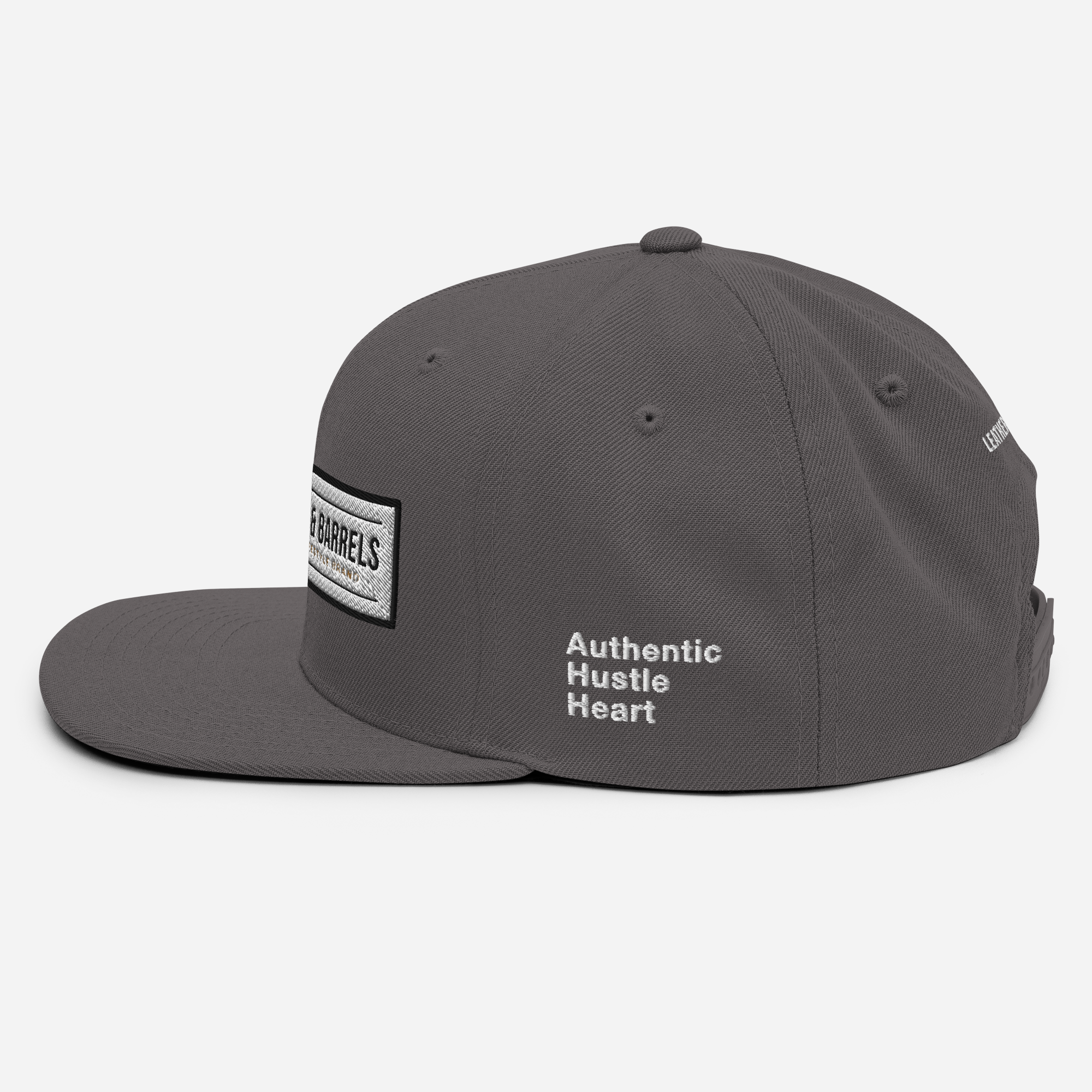 Leather and Barrels - Snapback Hat