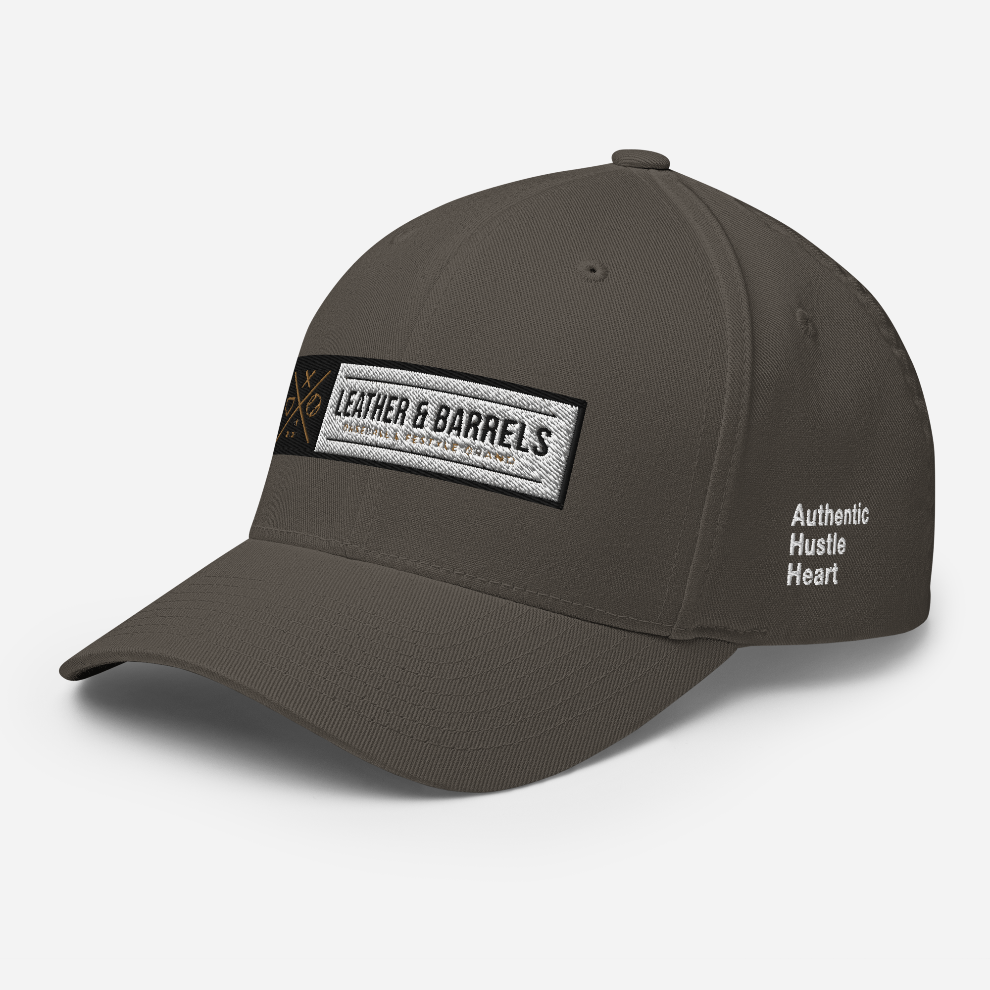 Leather and Barrels - Fitted Cap