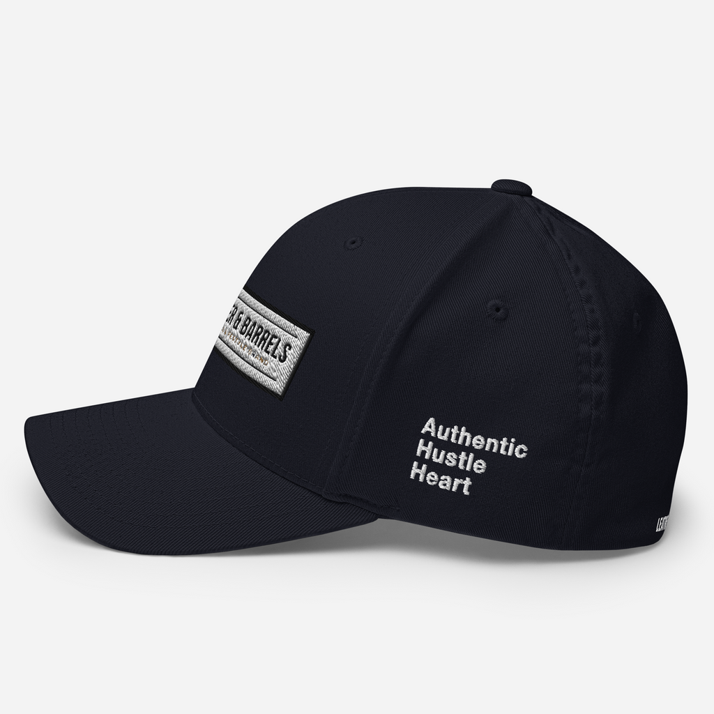 Leather and Barrels - Fitted Cap