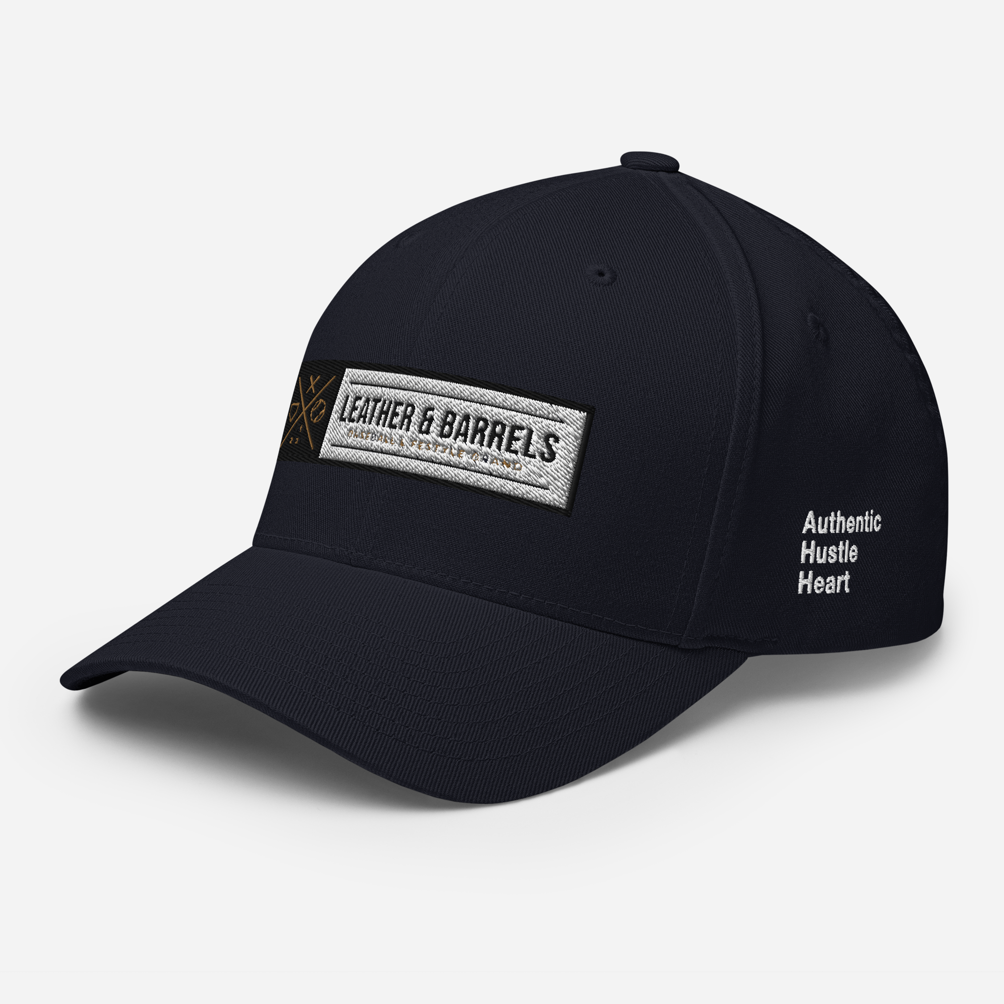 Leather and Barrels - Fitted Cap